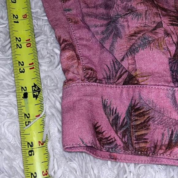 50%off w♥️ ZARA Linen Blend Tropical Palm Tree Printed Pants Relaxed size 2 - Picture 11 of 11